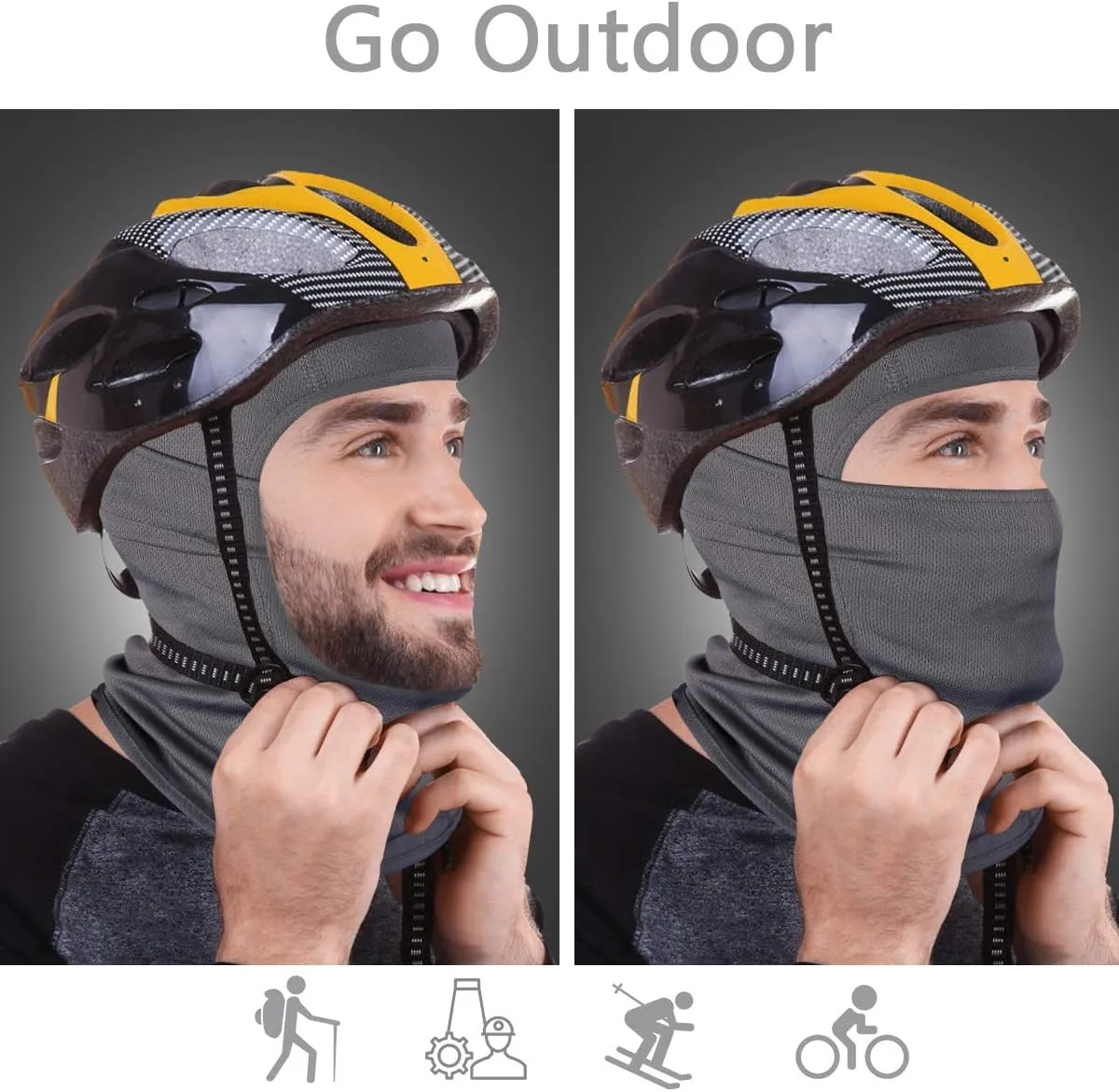 Achiou Ski Mask for Men Women, Balaclava Face Cover, Shiesty Mask UV Protector Lightweight for Motorcycle Snowboard
