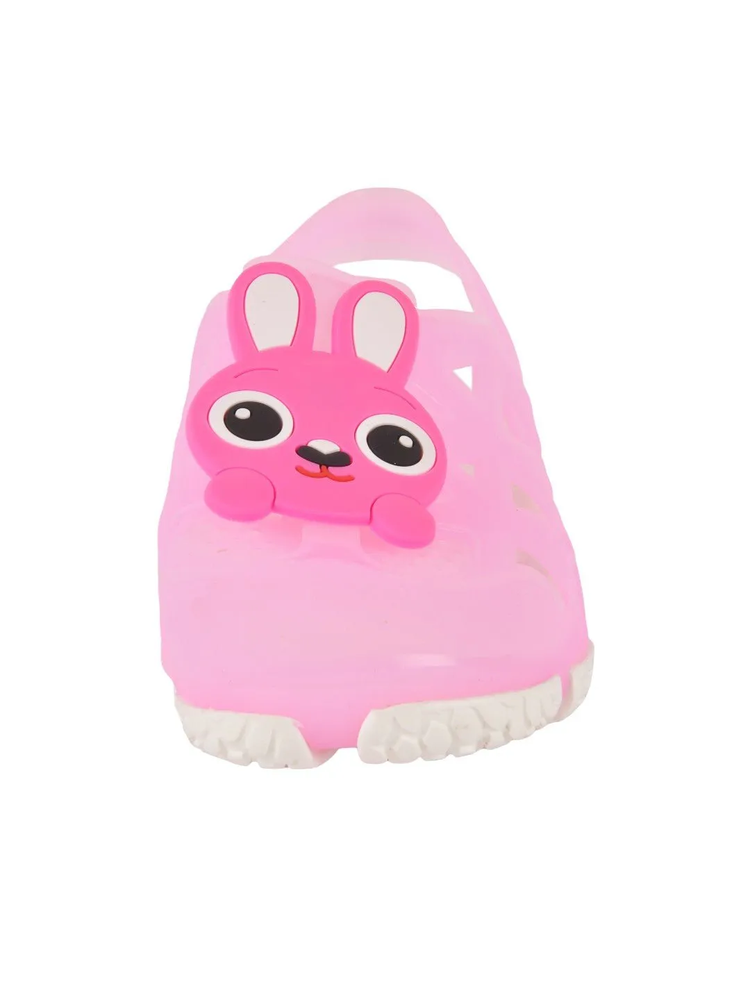 Adorable Bunny Cartoon Design Clogs for Girls - Pink