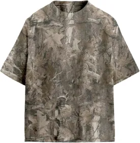 Camo Oversized Shirt Y2k Crewneck Maple Leaf Printed Short Sleeve Unisex Summer Graphic Tees