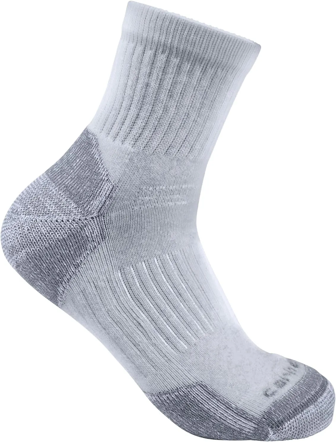 Carhartt Men's SQ6103M Lightweight Cotton Blend Quarter Sock 3-Pack