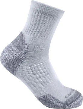 Carhartt Men's SQ6103M Lightweight Cotton Blend Quarter Sock 3-Pack