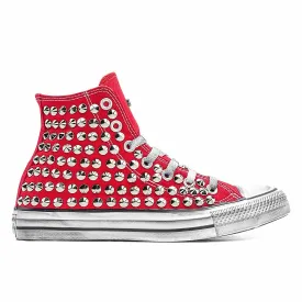 Converse All Star Alte Rosse Borchiate