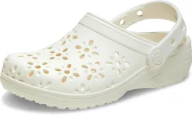 Crocs Unisex-Child Classic Clogs with Floral Cut Out Design (Little Big Kid)