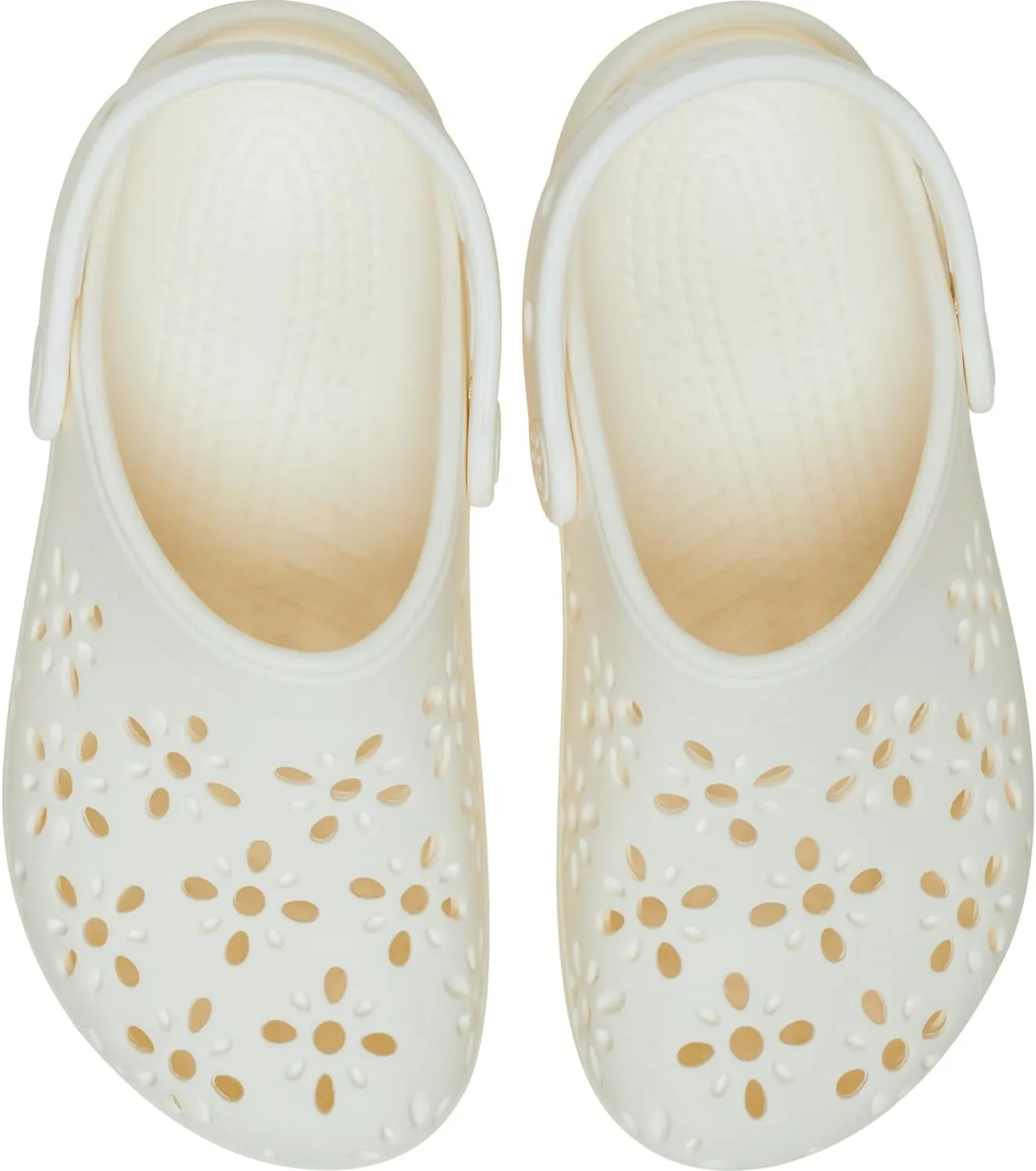 Crocs Unisex-Child Classic Clogs with Floral Cut Out Design (Little Big Kid)