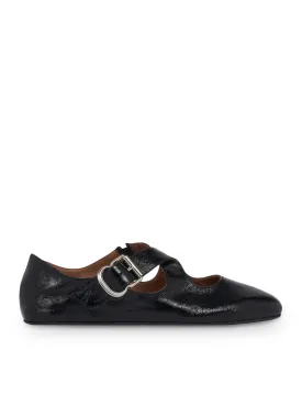 CROSS BALLERINAS IN PAINTED CALFSKIN