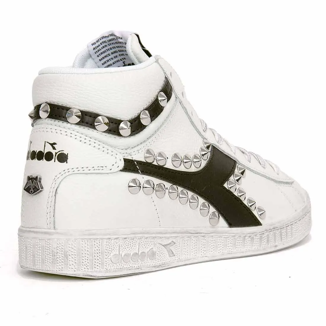 Diadora Game High Nere con Borchie a Cono - Scontate