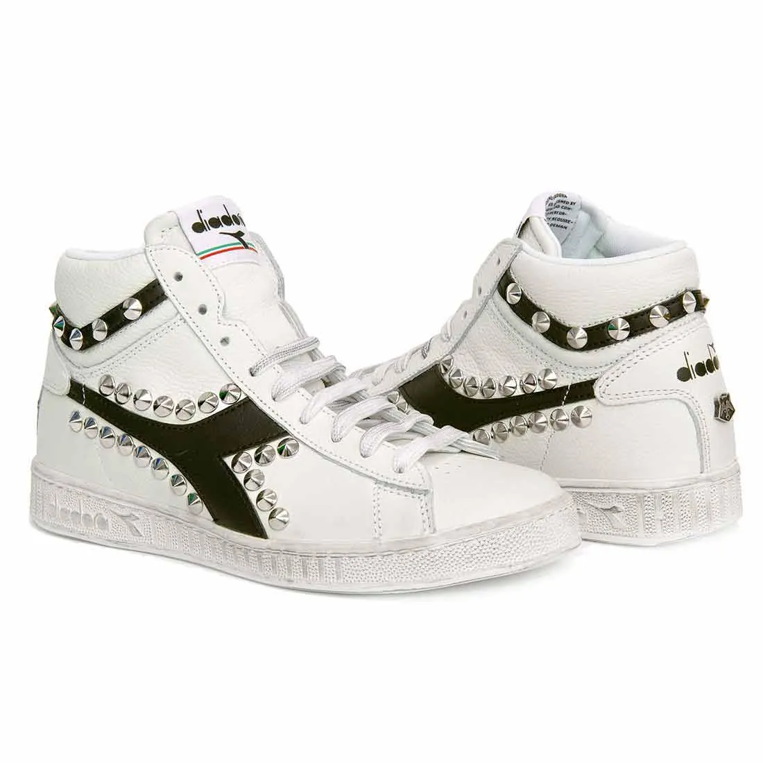 Diadora Game High Nere con Borchie a Cono - Scontate