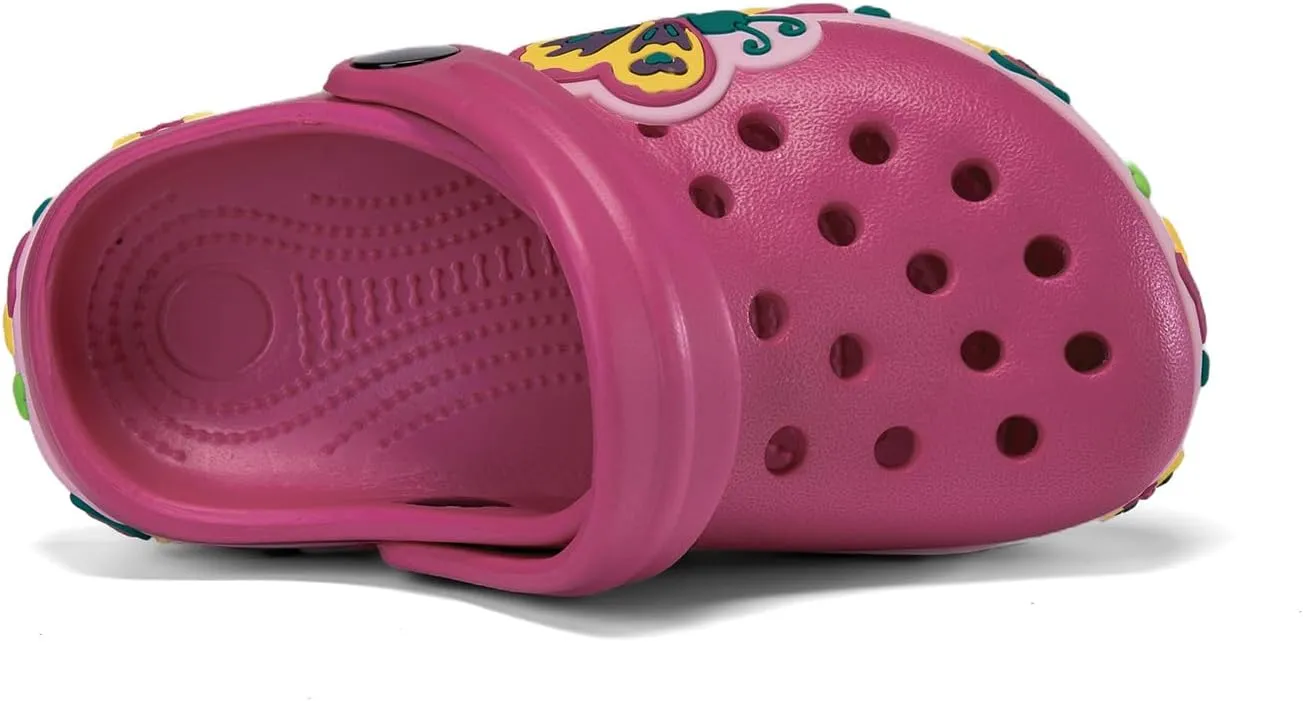 Drecage Toddler Clogs Kids Clogs for Girls Boys Slip on Garden Clogs Slide Sandals Waterproof Beach Pool Shoes Slipper
