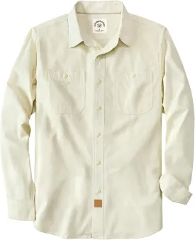 Dubinik? Chambray Shirt Men Long Sleeve Cotton Work Shirts with 2 Pockets Casual Button Down