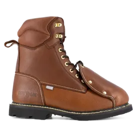 Groundbreaker Steel-Toe Ext Met guard 8 inch Work Boots Brown