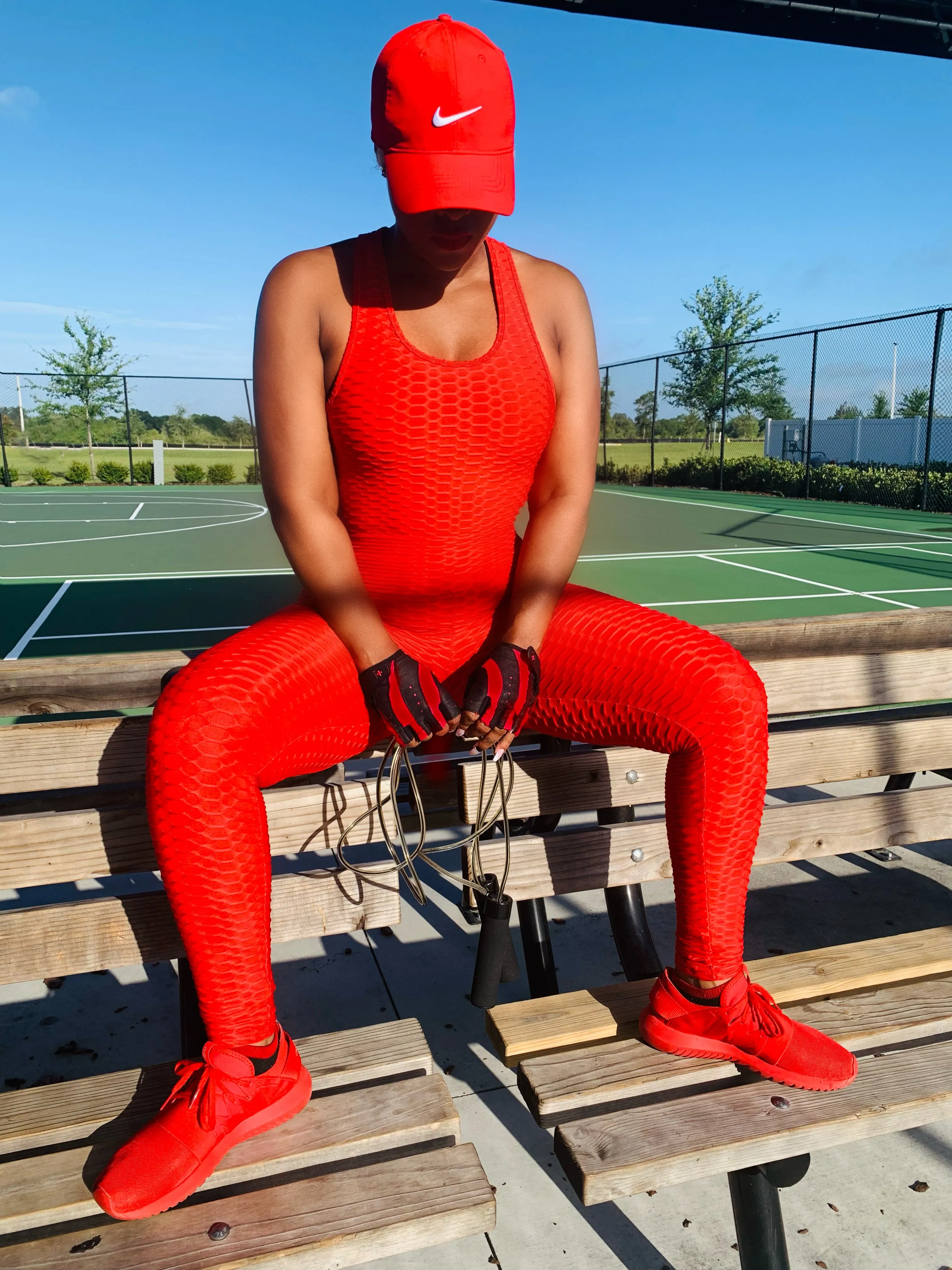 Gym Flow | Legging Set (Red)