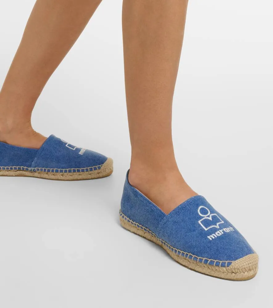 Isabel Marant Canae logo canvas espadrilles