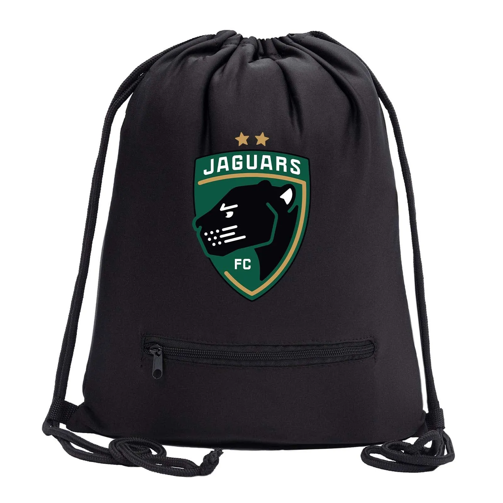 Jaguars Drawstring Bag w/ Zipper Pocket Printed