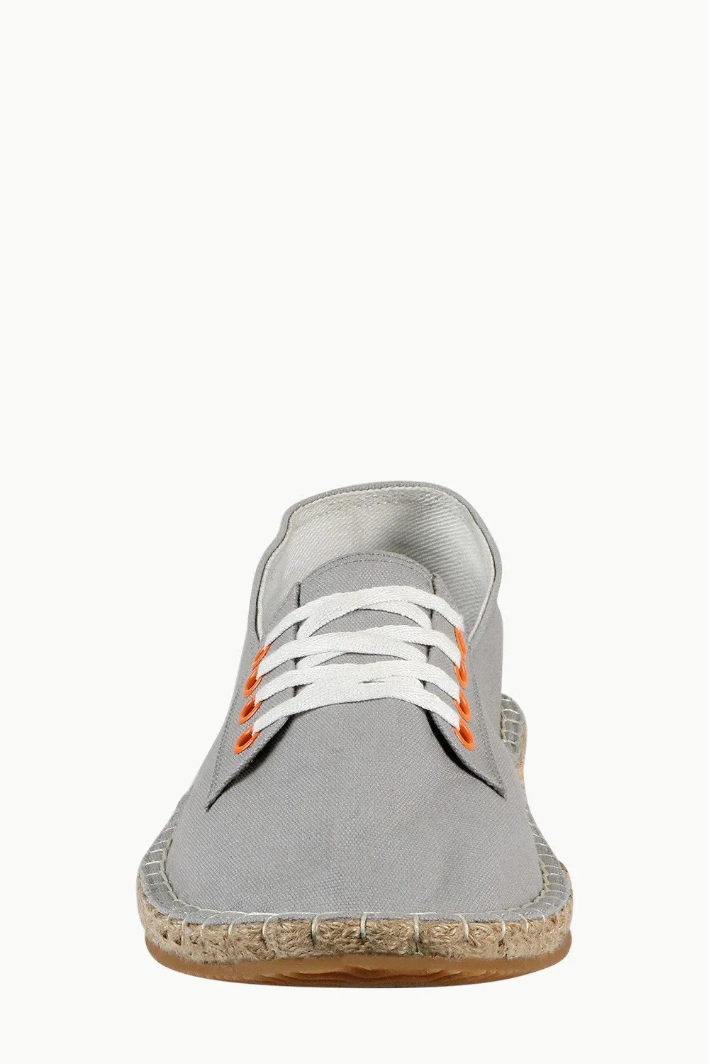 Mock Lace Up Grey Espadrilles