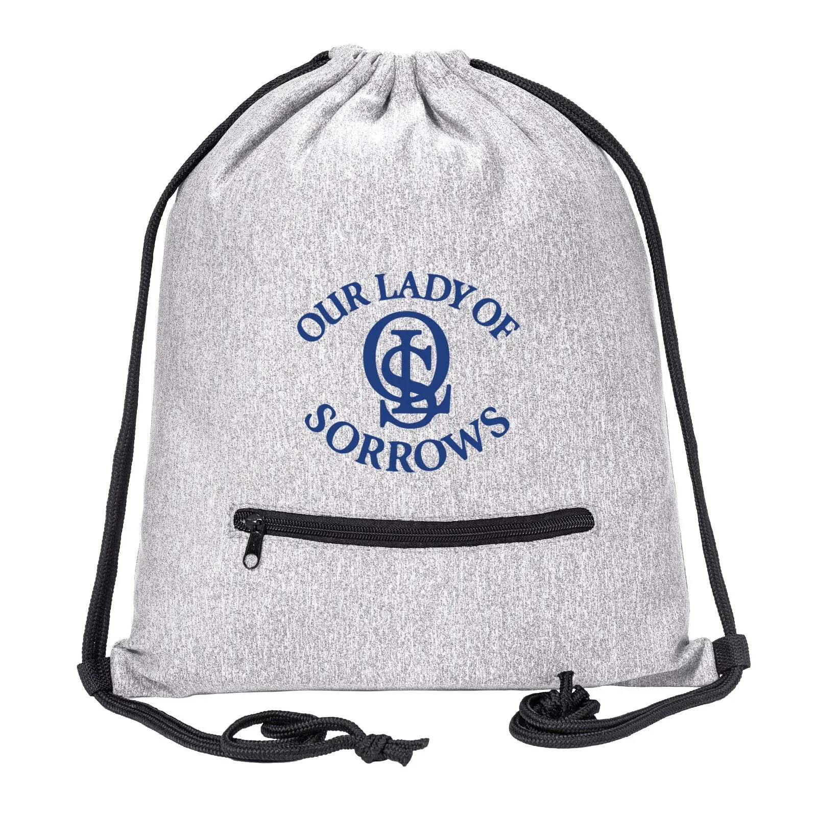 OLS Drawstring Bag w/ Zipper Pocket Printed