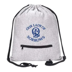 OLS Drawstring Bag w/ Zipper Pocket Printed