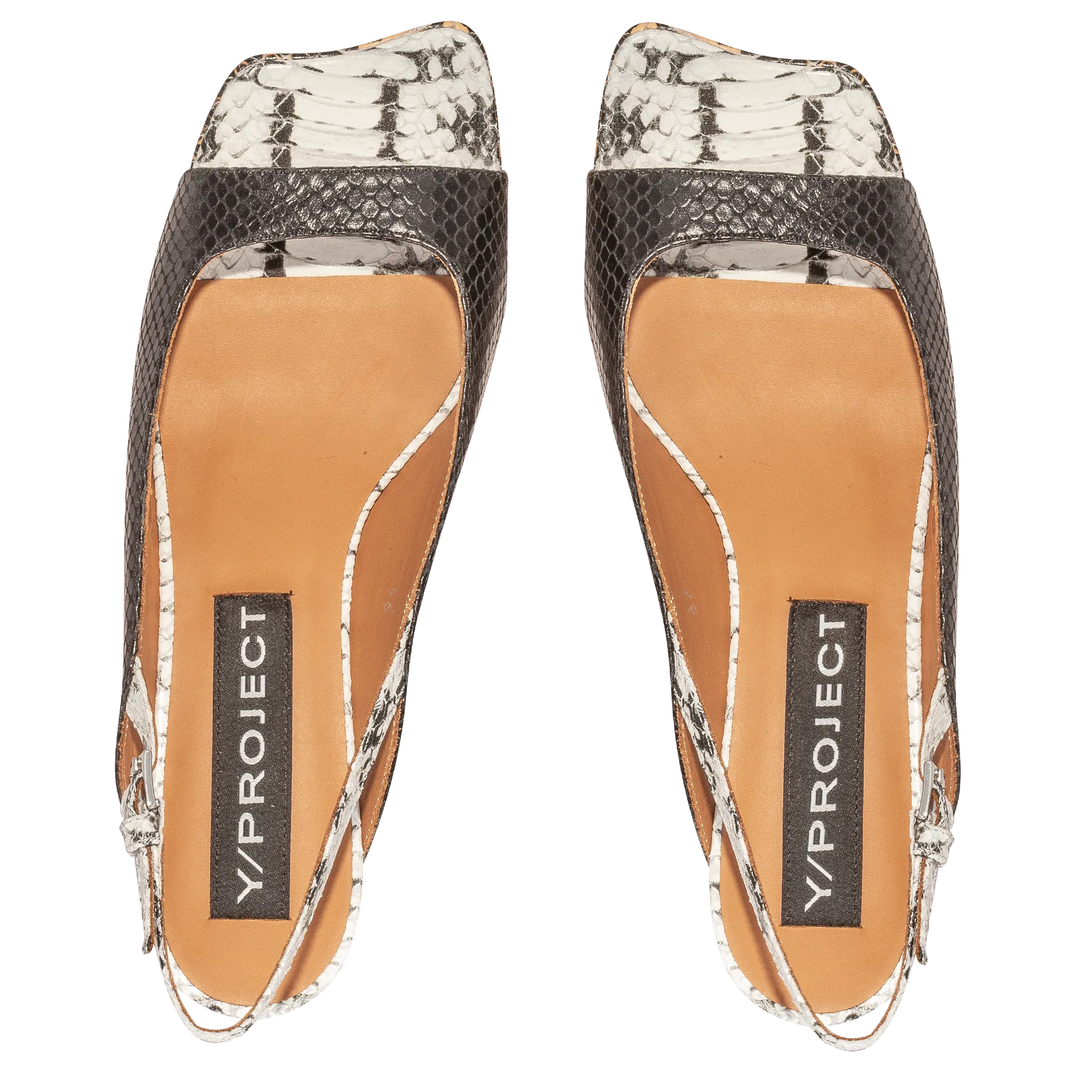 Open Toe Mule — Black