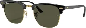 Ray-Ban RB3016 CLUBMASTER Sunglasses For Men For Women   BUNDLE with Designer iWear Eyewear Care Kit