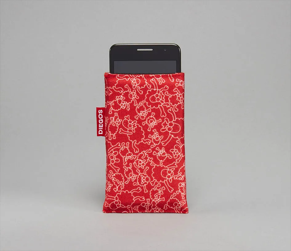 Red sheep espadrille canvas