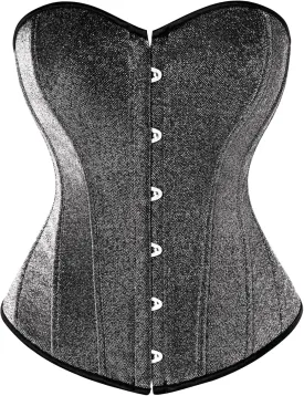 Scarlet Darkness Corset Tops for Women Sequin Boned Strapless Renaissance Corset for Party