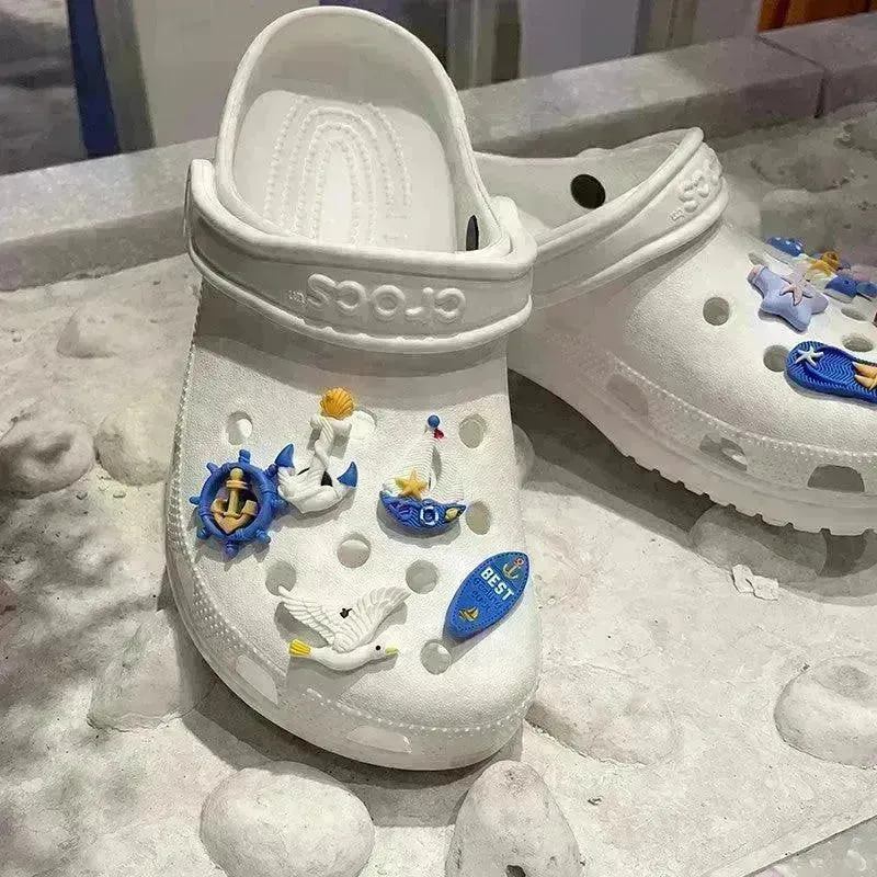 Simple Cartoon Ocean Clogs Accessories