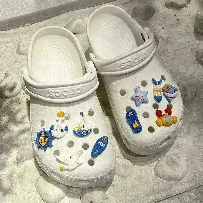 Simple Cartoon Ocean Clogs Accessories
