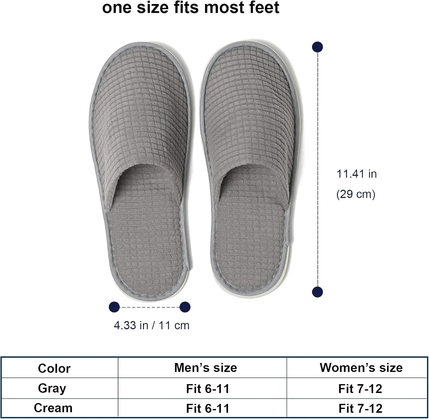 SPA Guest Slippers, 6/12 Pairs Reusable Washable Unisex Spa Slippers for Hotel Bedroom Wedding Party Travel