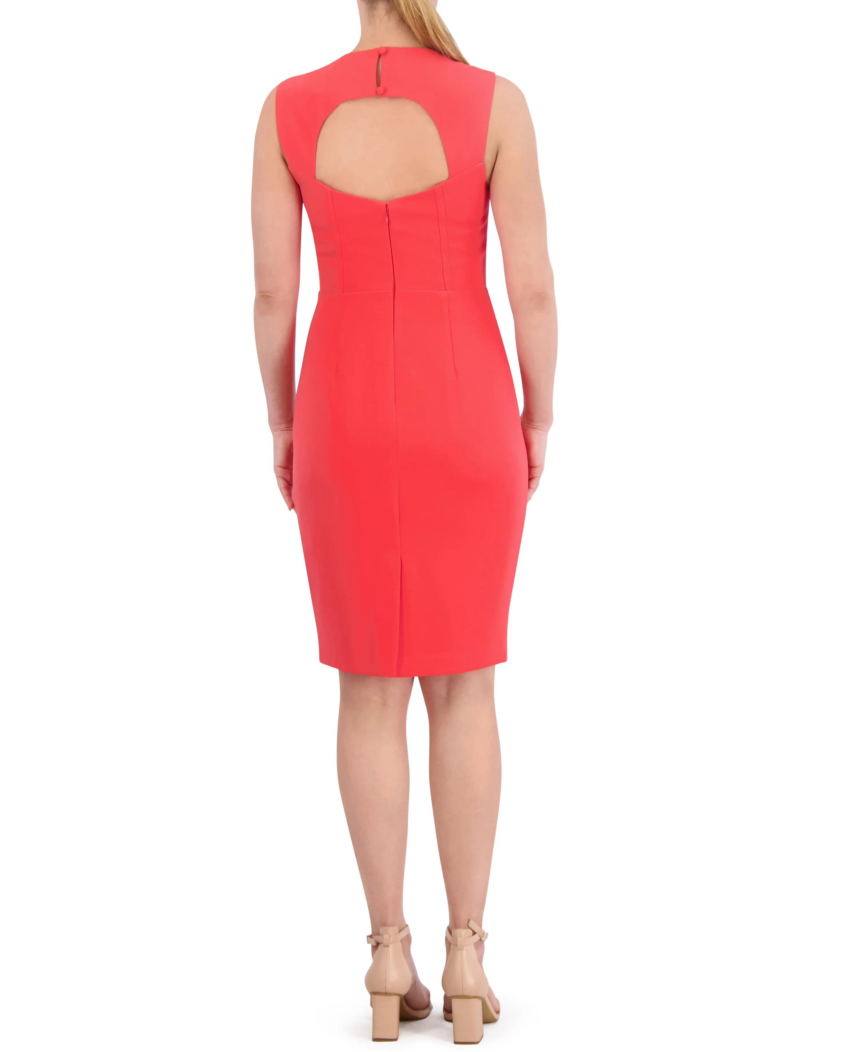 Square-Neck Open-Back Dress