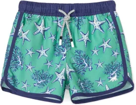 SURF CUZ Boys Swim Trunks Retro Toddler Boy Swimsuit Shorts Quick Dry Swimming Trunks Bathing Suit