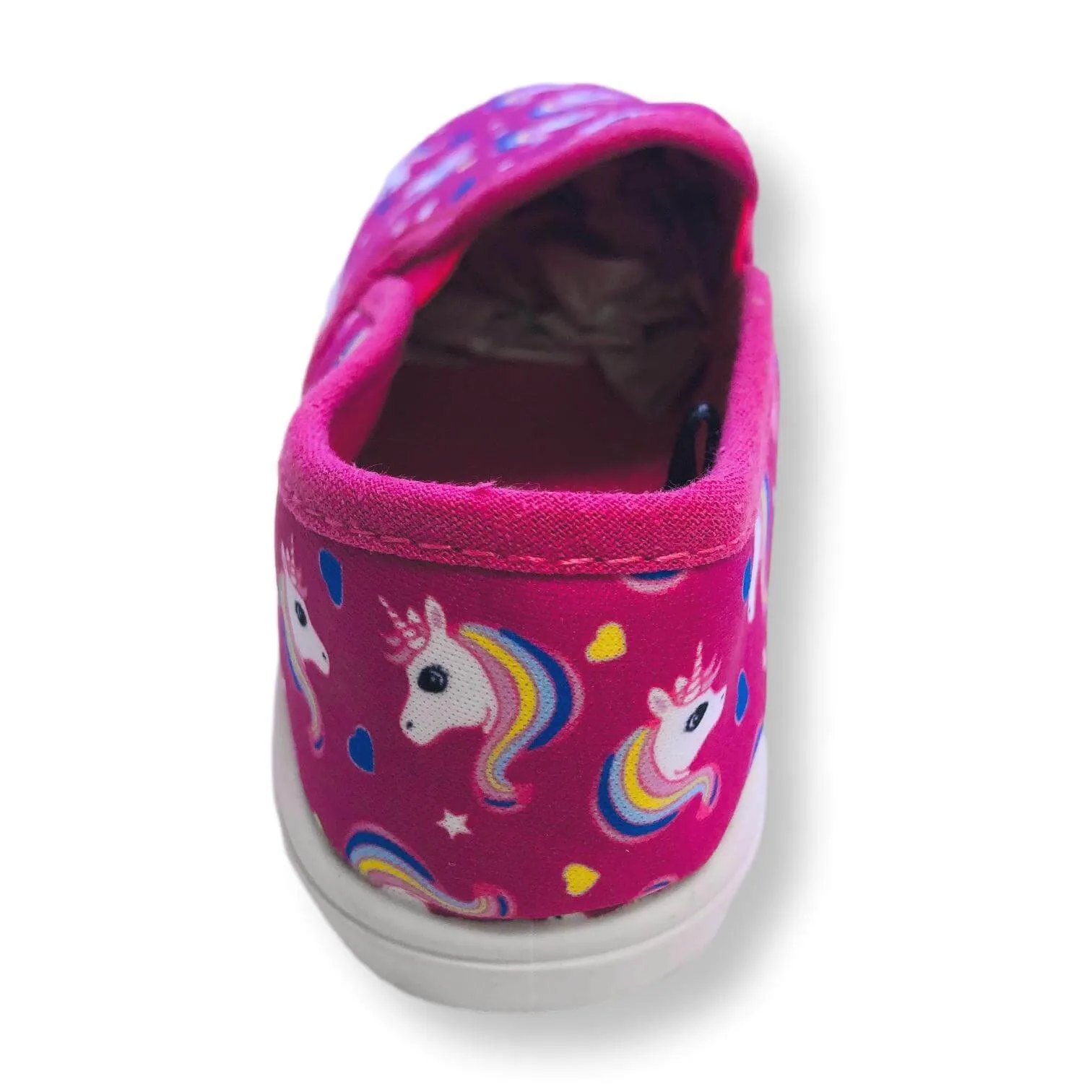 Toddler Slip On Shoes for Girls Unicorn Canvas Kids Sneakers