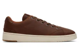 TOMS Mens TRVL Lite 2.0 Leather Trainers - Chicory Brown