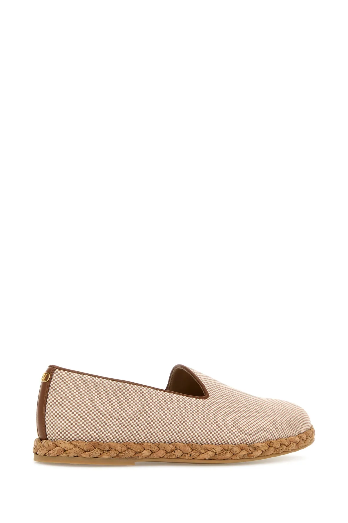 Two-tone canvas Logo Signature espadrilles