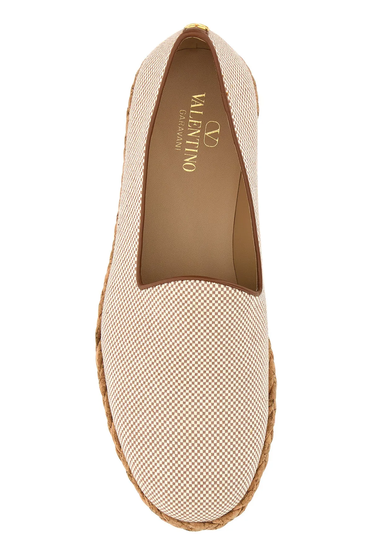 Two-tone canvas Logo Signature espadrilles