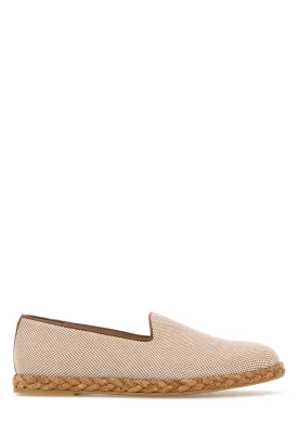 Two-tone canvas Logo Signature espadrilles