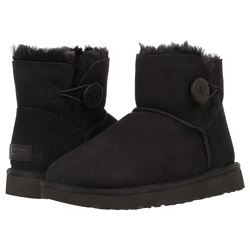 Ugg Mini Bailey Button II Suede Sheepskin Women's Winter Boots