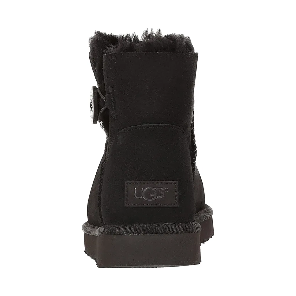 Ugg Mini Bailey Button II Suede Sheepskin Women's Winter Boots